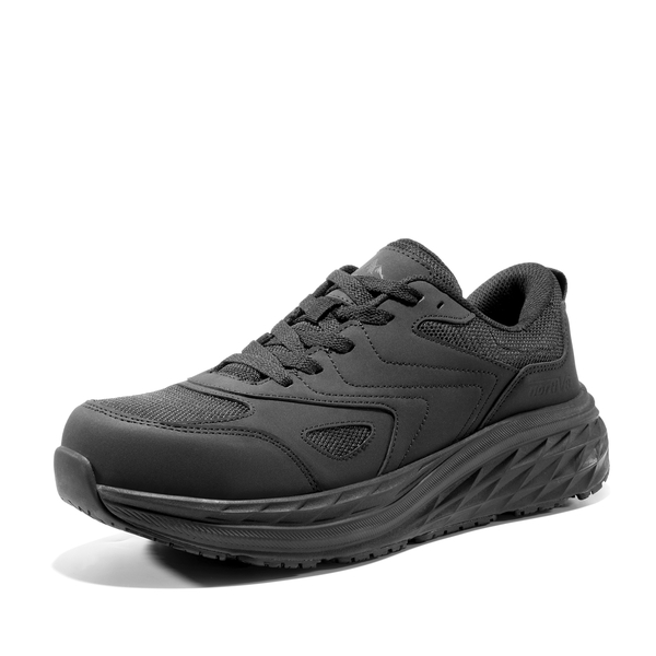 Men's Comfortable Steel Toe Work Shoes - BLACK - 1